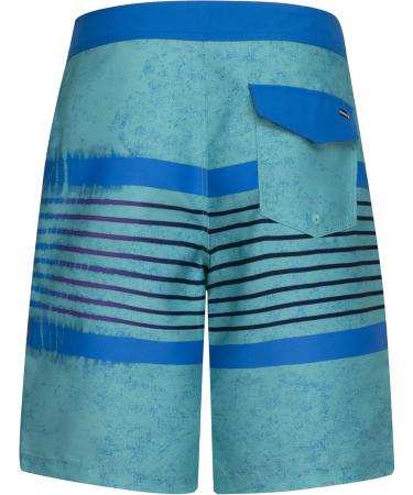 Hurley Boys Hrlb Gradient Stripe Board Shorts - 10 Years - Aurora Green - Stylish & Comfortable Swimwear for Kids - Buy Online on GoSupps.com