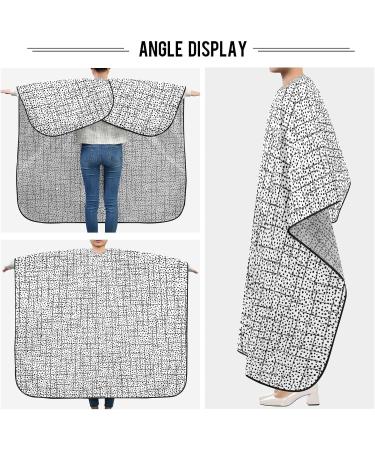 Waterproof Barber Cape - Stylish White & Black Cheetah Haircut Bib for Men & Women | Premium Hair Cutting Cape - Buy Online on GoSupps.com