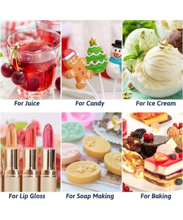 Food Flavouring Oil- 12 Pack Concentrated Flavoring Oil Flavour Drops Extracted Oil Liquid Lip Gloss Flavouring Oil for Baking Cooking Cosmetics Soap Making- Water & Oil Soluble - 6ml 12 Food Flavouring Oil - Buy Online on GoSupps.com