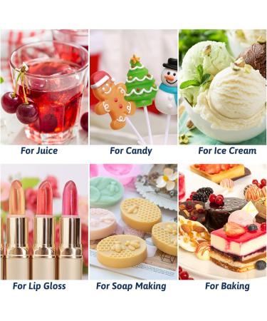 Ar me Alimentaire - 12 Gouttes de Saveur Flavour Drops Sans Calories pour G teaux Biscuits Cr me Glac e Cuisson Cuisiner Baume L vres Boissons Fabrication de Savon - Soluble dans Eau et Huile - Buy Online on GoSupps.com