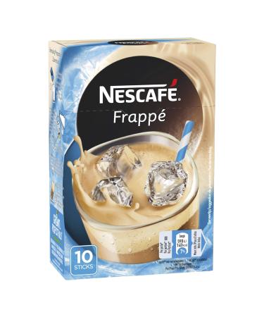 Nescaf Frapp - Coffee Drink - Box of 10 Sticks - Pack of 10 Boxes (100 Sticks)