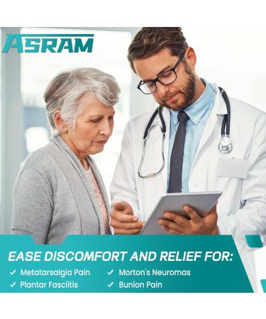 ASRAM Metatarsal Pads with Gel Pad - BLACK-01 - S:WOMEN 7.5-9 MEN 5-7 - Buy Online on GoSupps.com