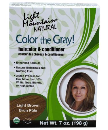LIGHT MOUNTAIN Organic Color The Gray Light Brown Conditioner, 7 OZ