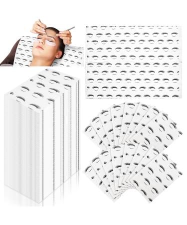 250 Pcs Disposable Lashing Bibs for Lash Extensions 13 x 18 Dental Bibs Disposable Eyelash Extension Supplies White Bib with Lash Print Design for Nail Art Tattoo Medical Piercing and Personal