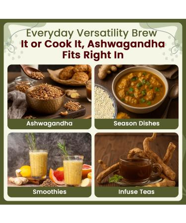 Organic Way Ashwagandha Root Cut & Sifted (Withania Somnifera) - Organic & Kosher Certified | Vegan Non GMO & Gluten Free | USDA Certified | Origin - India (1/2LBS / 8Oz.) 8 Ounce (Pack of 1) - Buy Online on GoSupps.com