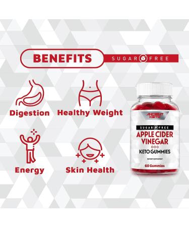 Ancient Keto Sugar-Free ACV Gummies with The Mother - 60ct Pack for Healthy Weight, Cleanse & Detox - Vegan, Sugarless Immune & Gut Health Support - Buy Online on GoSupps.com