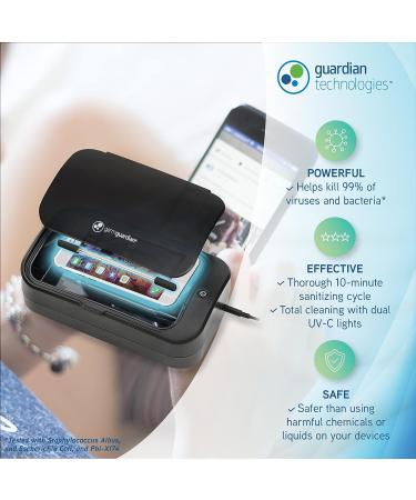GermGuardian GG900 UV-C Portable Phone Sanitizer - Total Clean Cycle, Reduces Germs & Bacteria on Cell Phones, Glasses, Keys, IDs - Black - Buy Online on GoSupps.com