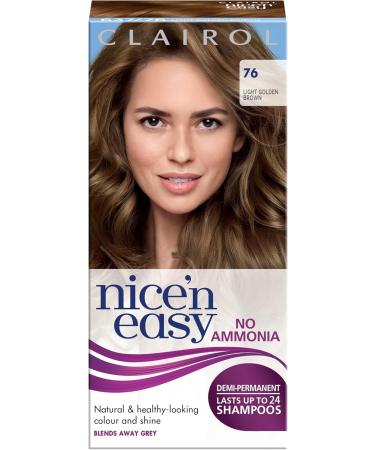 Clairol Nice'n Easy No Ammonia Hair Dye 76 Light Golden Brown