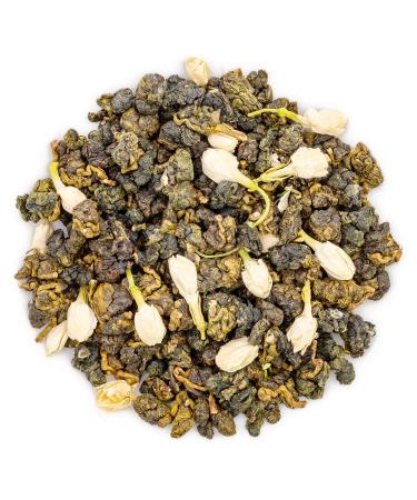 Oriarm 100g / 3.53oz Th Vert au Jasmin Oolong - Taiwan Oolong Th au Jasmin - High Mountain Wulong Green Tea with Jasmine Flowers - Pleasant Aroma Naturally Processed