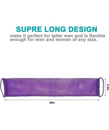 African Exfoliating Net 3-Pack for Super Exfoliation at Home Spa - Dual Sided Back Scrubber Cloths for Deep Skin Cleansing - Buy Online on GoSupps.com