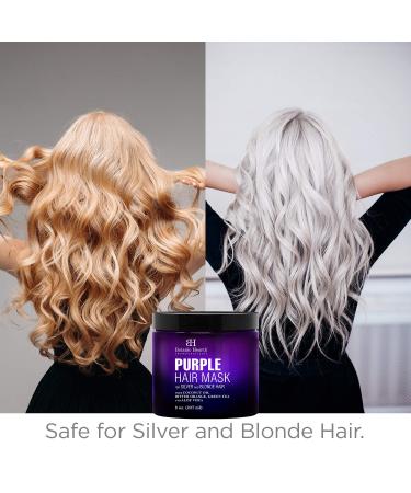 Botanic Hearth Purple Hair Mask for Blonde, Silver & Gray Hair - 8 fl oz - Sulfate & Paraben Free - Buy Online on GoSupps.com