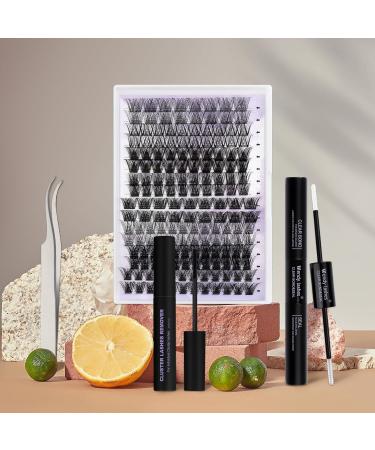 DIY Eyelash Extensions Set - 8 Type-D Curls 14mm - Bond & Seal Lash Extension Kit - Buy Online on GoSupps.com