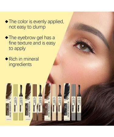 Shaping Long-lasting Color Dual-Ended Eyebrow Tint Cream Waterproof Brow Pencil Natural Fine Stroke Eyebrow Pen (Light Coffe) - Buy Online on GoSupps.com