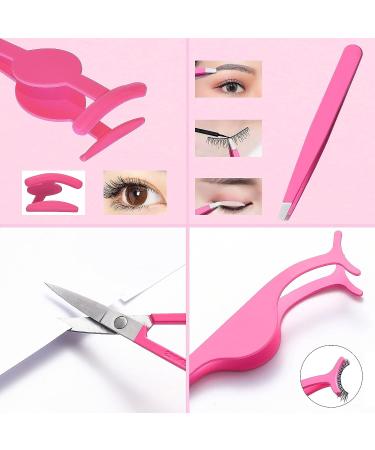 6Pcs Eyelash Curlers and Eyebrow Grooming Kit Set - Tweezer, Applicator Tool, Comb, Scissor, Clippers, and Brush - Portable Mini Set for Women - Fake Lash Cosmetic Essentials - Buy Online on GoSupps.com