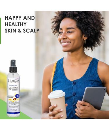 Styling Hair Care Cool Scalp Refresher Spray - Cleanse Reduce Frizz & Add Shine with Vitamin E & Argan Oil for Braids & Scalp (8oz) - Buy Online on GoSupps.com