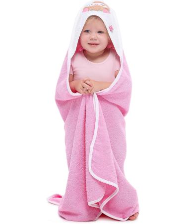 Buy Be Mammy Pink Owl Hooded Baby Towel - 100% Cotton Oeko-Tex Standard 100 100cm x 100cm - Perfect Gift for Infants - Buy Online on GoSupps.com
