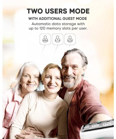 2022 Rechargeable Wrist Blood Pressure Monitor with Large LED Display and Position Sensor - Digital Automatic BP Cuff with Voice Function and 240 Memory Sets - Black - Buy Online on GoSupps.com