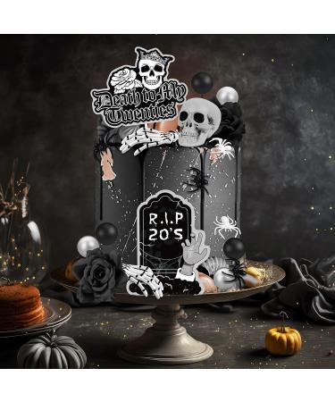 Death to My 20s Cake Topper 30th Birthday Cake Topper Rip to My 20s Cake Topper Funeral Black Cake Decorations Death to My 20s Decorations 30th birthday Decorations for Her Him Dirty 30 Cake Topper - Buy Online on GoSupps.com