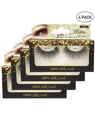 4 Pairs Miss Lash Handmade Tapered 3D Volume Lashes - M232 - Buy Online on GoSupps.com