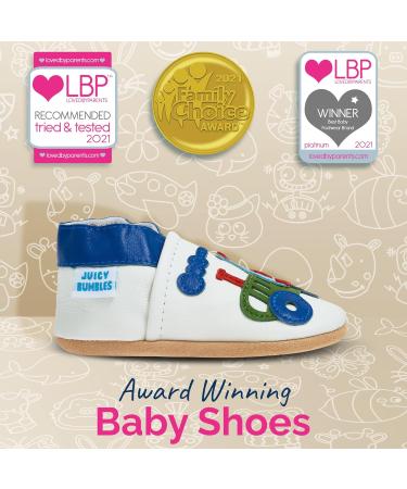 Soft Sole Leather Baby Shoes for Boys and Girls | Toddler Shoes for Baby's First Steps | Size 0-6 Months | Tractor Design - Buy Online on GoSupps.com