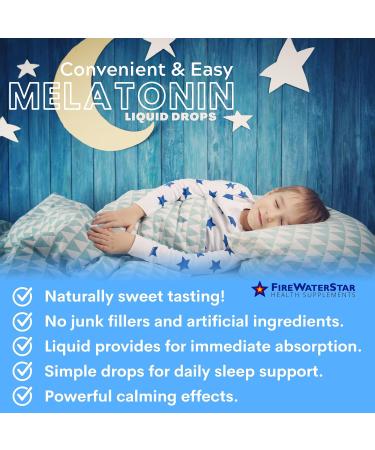 FWS Liquid Melatonin Drops for Adults and Kids - 99% Pure Bioactive Melatonin - Organic Non-GMO Vegan - Minimal Ingredients - Easy Adjustable Dosing - Helps to Promote Restful Sleep - 2oz - Buy Online on GoSupps.com