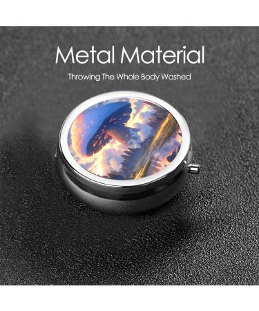 Super Huge Mushroom Portable Metal Pill Box 3-Compartment Travel Container for Small Pills Durable & Stylish Design Perfect for International Shipping - Buy Online on GoSupps.com