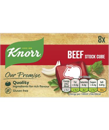 Knorr Beef Stock Cubes gluten free - 8x 10 g