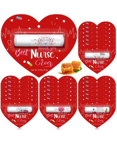 15 Pack Nurses Appreciation Gift Bulk Lip Balm Hospital Staff Team Thank You Gifts Best Nurse Ever New Year Appreciation Party Favor for Winter Coworker Midwife Women Volunteer Presents Classic 15