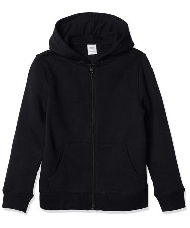 Amazon Essentials Boys and Toddlers' Fleece Zip-Up Hoodie Sweatshirt 4 Years Black