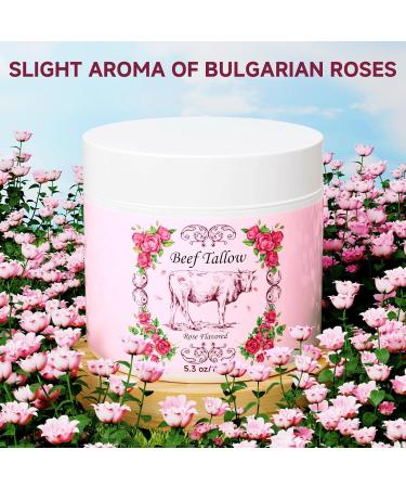 Outccogo Whipped Beef Tallow for Skin Beef Tallow for Face Rose Face Moisturizer 5.3 OZ Extra Size Rose Scent Whipped Natural Tallow Blam Grass Fed Tallow Cream Moisturizer Body Lotion 5.3 Ounce (Pack of 1) - Buy Online on GoSupps.com