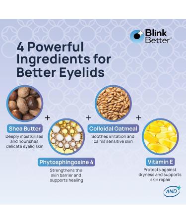 BetterLids Eyelid Ointment Intense Oat Complex with Shea Butter & Panthenol - Hydrates Nourishes & Soothes Moisturizing Care for Dry Itchy Red Sensitive Flaky Skin Around the Eyes - 0.35 oz Original - Buy Online on GoSupps.com