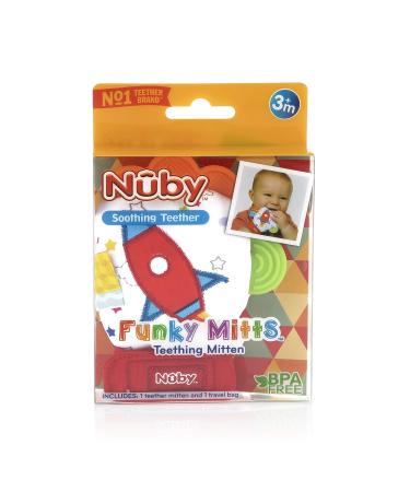 Nuby Teething Mittens - Rocket Design | Funky Baby Teether Mitts - Buy Online on GoSupps.com