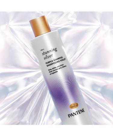 Pantene Stunning Silver Brightening Purple Shampoo for Dyed Gray and Silver Hair Paraben Free 285 mL - Buy Online on GoSupps.com
