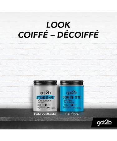 Schwarzkopf - Got2b - Hair Styling Gel - Men's Hair Styling - Coup de T te - Fiber Gel - Normal Hold - Tousled Style - 100 ml Jar (pack of 3) - Buy Online on GoSupps.com