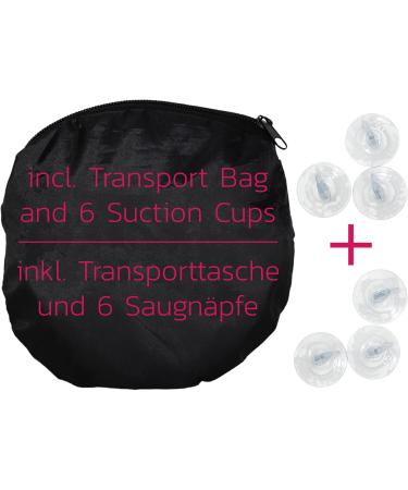 UV Protection Car Sun Shade for Babies - Includes 6 Suction Cups & Transport Bag | Neutral Black Elephant Design - Buy Online on GoSupps.com