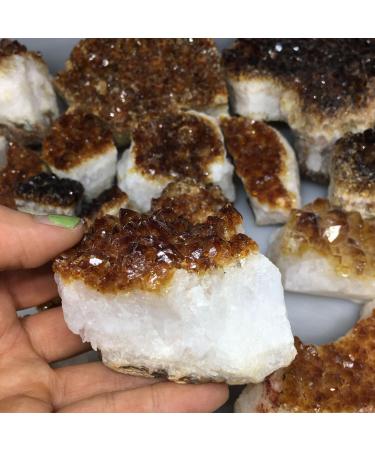 Natural Ra Citrine Stones Specimen Home Decoration Crafts Home Decoration (Size : 250-300g) Raw Stones and Minerals (Size : 550-600g) Obelisk (Size : 550-600g)