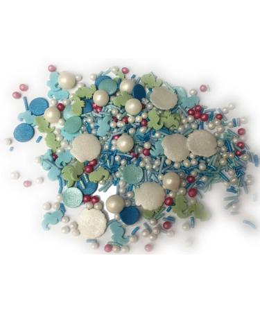 Sprinkletti - Mermaid Sprinkletti Cake Topper - 100g Edible Glimmer Cupcake Decorations - Perfect for Weddings Christenings & Parties