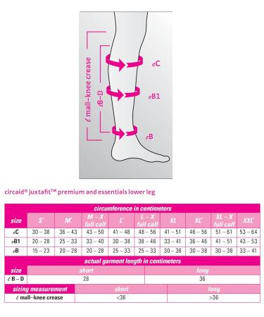 CircAid Juxtafit Premium Lower Leg - Short X-Large Full Calf Compression Stockings in Beige | International Shipping Available - Buy Online on GoSupps.com