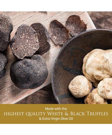 TruffleHunter - Black & White Truffle Oil Set - Extra Virgin Olive Oil for Cooking & Seasoning - 100 ml X2 Traditional - Buy Online on GoSupps.com