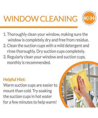 K&H EZ Mount Up and Away Kitty Diner Cat Bowl | Window-Mounted Stainless/Black 12oz - Buy Online on GoSupps.com