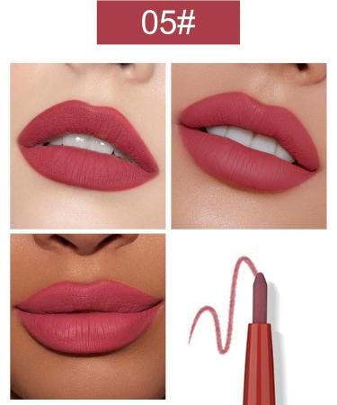  Erinde Erinde matte waterproof rotating lip liner lip liner liner permanent lip liner liner lip liner liner lip liner long lasting smooth lipstick pink lipstick - Buy Online on GoSupps.com