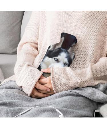 Husky Hot Water Bottle with Plush Cover - Hand Warmer for Adults & Children | 26.5x15.3cm - International Shipping Available - Buy Online on GoSupps.com