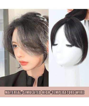Clip in Bangs Side Parted Hair Toppers for Real Human Hair Fake Bangs 360 Cover Pieces Wispy Fake Bangs Clip in Hair Extensions for Women Daily Wear Natural Color - Buy Online on GoSupps.com