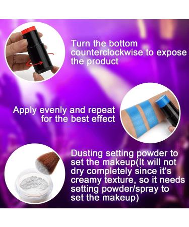 Latibell Blue Face Paint Stick (0.75 oz) - Professional Neon Makeup for Halloween, SFX & Cosplay - Buy Online on GoSupps.com