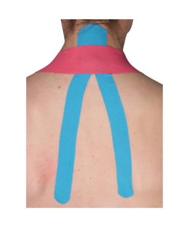Pre-Cut Neck Support Kinesiology Elastic Therapeutic Tape - Multicoloured One Size
