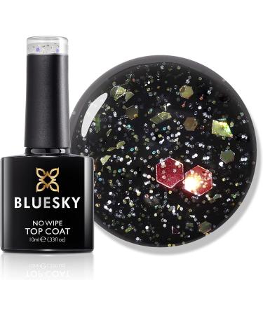 Bluesky Glitter No Wipe Top Coat GTC08 10ml | Confetti Cannon | UV LED Lamp Cure - Buy Online on GoSupps.com