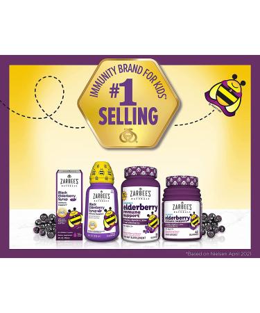 Zarbeeâ€™s Naturals Kids Elderberry Gummies - Immune Support, Natural Berry Flavor, 42 Count - Buy Online on GoSupps.com