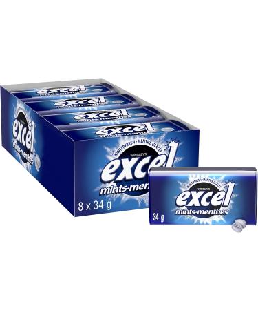 Excel Mints Winterfresh 34gm Tin 8 Count & Fresh Mint 12gm 12 Count Winterfresh Spearmint + Fresh Mint 12gm - Buy Online on GoSupps.com