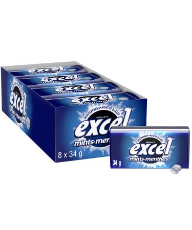 Excel Mints Winterfresh 34gm Tin 8 Count Winterfresh Spearmint