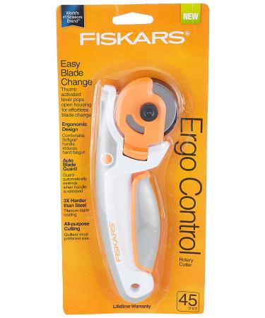 Fiskars 197990-1001 Easy Change Ergo Control Rotary Cutter, 45mm - Buy Online on GoSupps.com